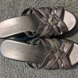 Predictions silver sandals